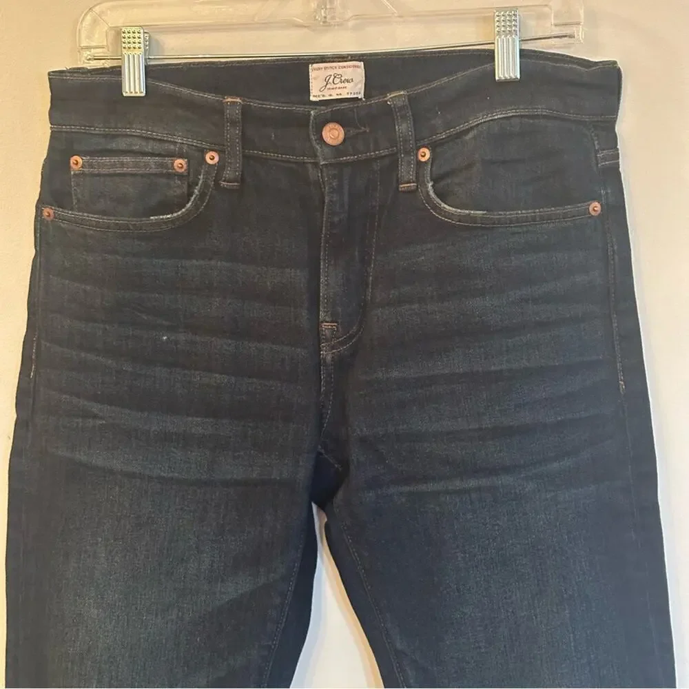 Men's J. Crew Jeans Sz 30 x 30 Dark Denim Slim Fit Jeans
